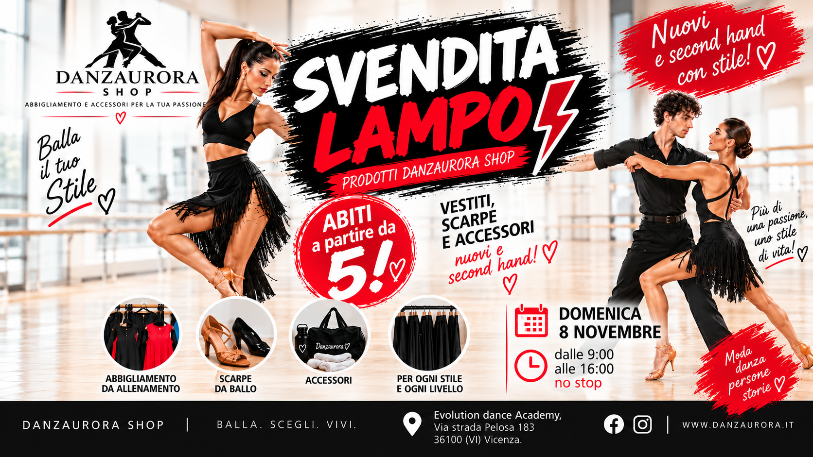DANZAURORA DANCESHOP ARRIVA DA EVOLUTION DANCE ACADEMY